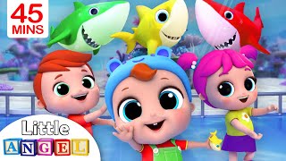 Baby Shark Dance  Nursery Rhymes by Little Angel [upl. by Eirrotal21]