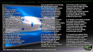 Honduras National Anthem quotHimno Nacional de Hondurasquot INSTRUMENTAL with lyrics [upl. by Weingarten95]