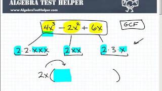 Polynomial Factoring The Greatest Common Factor GCF [upl. by Ellehsim]