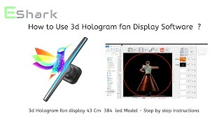 How to use 3d hologram software and edit display content for 3D hologram fan Free 3d hologram video [upl. by Adyan697]