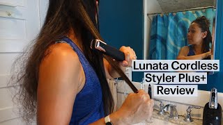 Lunata Beauty Cordless Styler Plus Straightener Review [upl. by Orest]