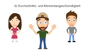 6 Durchschnitts und Momentangeschwindigkeit [upl. by Nagrom]