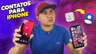 Como TRANSFERIR CONTATOS do ANDROID para o IPHONE Resolvido [upl. by Mirelle]