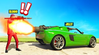 TROLLING MY FRIEND With A ROCKET CAR In GTA 5 [upl. by Gabor]