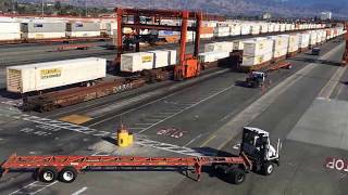 BNSF Intermodal Yard San Bernardino CA [upl. by Petit802]