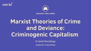 Marxist Theories of Crime amp Deviance  Criminogenic Capitalism  A Level Sociology [upl. by Beverly]