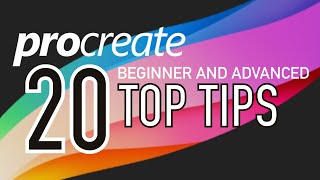 PROCREATE 20 TOP TIPS  Beginner and advanced [upl. by Nauqahs]