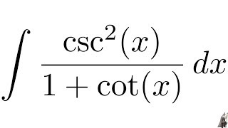 Integral csc2x1  cotx with u substitution [upl. by Marin]