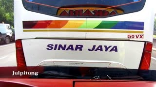 Sinar jaya ditempel didorong bus Luragung Ac ASKARIAranger [upl. by Gathard264]