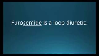 How to pronounce furosemide Lasix Memorizing Pharmacology Flashcard [upl. by Acinomed]