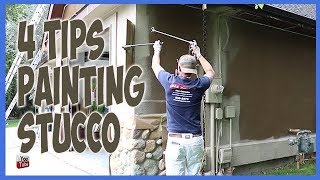 4 Secret Painting Tips To Paint Stucco [upl. by Skyla]