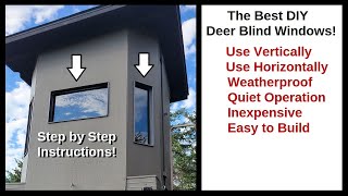 Deer Hunting Box Blind Window Build  The DIY Solution [upl. by Ehudd]