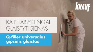 Kaip taisyklingai glaistyti sienas [upl. by Hedvige538]