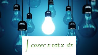 Integration of cosec x cot x [upl. by Imtiaz]