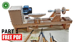 Wooden Lathe Making 1  DIY [upl. by Notneb]