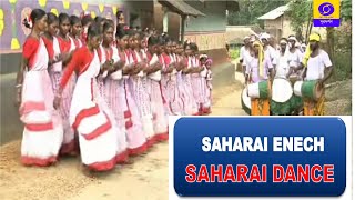 Santari Akhra  Subject  Santhali Folk Dance Saharai [upl. by Zulaledairam557]