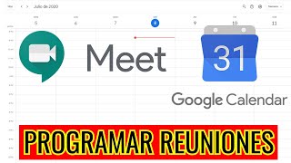 📆 COMO PROGRAMAR UNA REUNION CON GOOGLE MEET Y GOOGLE CALENDAR 📅 [upl. by Babcock]