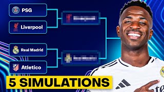 I Simulated Every Champions League Round of 16 MatchupFive Times [upl. by Deppy]