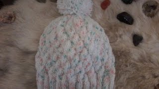 tuto tricot bonnet bébé  3 mois [upl. by Amelia]