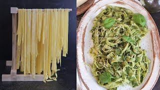 Homemade Pasta with Pesto [upl. by Viens]