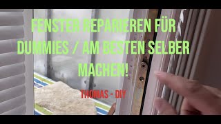 Kunststoffenster Balkontür reparieren  defektes Getriebe  austauschen  Window door repair  DIY [upl. by Brigit]