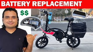 HOW To Replace Battery and Cost Jetson Bolt Pro Folding Electric Bike From Costco 2021 [upl. by Hpesoy949]