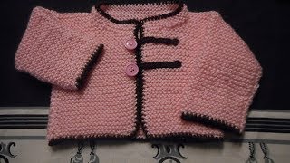 tuto tricot gilet bébé parti 1 [upl. by Kriste]