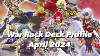 YuGiOh War Rock Deck Profile  April 2024 [upl. by Center]