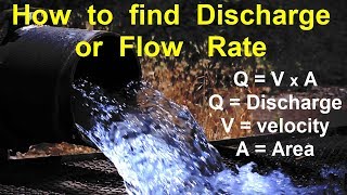 What is Discharge or Flow rate  With Example [upl. by Mellen]