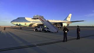 Trump leaves on Air Force One for MaraLago after argument with Zelenskyy at White House meeting [upl. by Sosthenna]