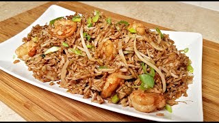 EASY Shrimp Fried Rice  How to Make Chinese Fried Rice  Chinese Take Out Style Fried Rice [upl. by Ayotas516]