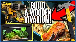 How to Build A Wooden Vivarium  Guide to Building Reptile Enclosures [upl. by Kolva127]