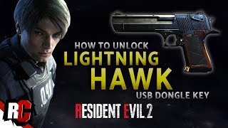 Resident Evil 2  How to Unlock the Lightning Hawk USB Dongle Key Location for Magnum [upl. by Bhayani]