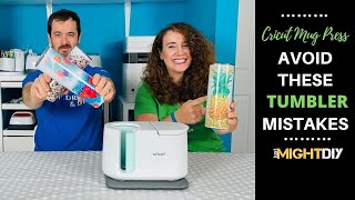 Making a Tumbler in the Cricut Mug Press 5 Mistakes to Avoid [upl. by Wiebmer]