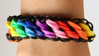 Loom Bands Nederlands  Rotini tutorial  Rainbow Loom  how to tutorial loom bands [upl. by Aoniak]