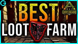 The BEST Loot Crate amp BP Farm Location  Ark Lost Island [upl. by Acsicnarf]