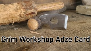 Grim Workshop Adze Card Credit Card Sized Multi Tool Blade [upl. by Idnil348]