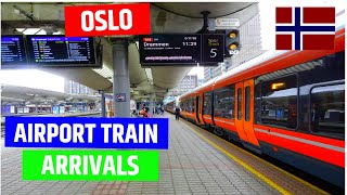 Oslo Airport Train  Arrivals  How to get from Oslo Airport to Centre by Train  Cheap Option [upl. by Burnaby]