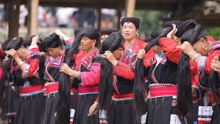 GLOBALink  Exploring secret of quotLong Hair Villagequot in Guangxi China [upl. by Pattani803]