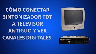 Sintonizador Digital para ver canales TDT en televisores antiguos [upl. by Snahc]