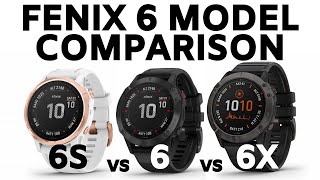 Garmin Fenix 6 Model Comparison and Feature Overview  Fenix 6 6S 6X Review [upl. by Norene213]