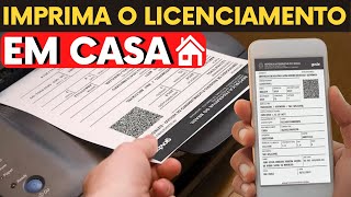 COMO IMPRIMIR LICENCIAMENTO DO VEÍCULO CRLV EM CASA  PASSO A PASSO [upl. by Lubbi]