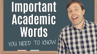 25 Academic Words You Need to Know  Perfect for University IELTS or TOEFL [upl. by Arno]