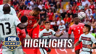 Switzerland vs Portugal Highlights  UEFA Nations League  FOX SOCCER [upl. by Rim401]