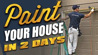 2 Day Home Repaint Exterior Painting Fast [upl. by Deuno]