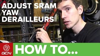 How To Adjust SRAM Yaw Front Derailleurs [upl. by Rugg]