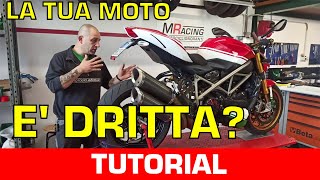 ALLINEAMENTO MOTO come controllarlo [upl. by Irrek]