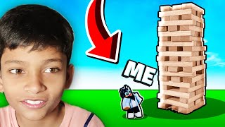 ROBLOX WORLDS BIGGEST JENGA CHALLENGE [upl. by Berky]