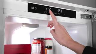 How To Set and Adjust Your Fridges Temperature  AEG [upl. by Nalat]