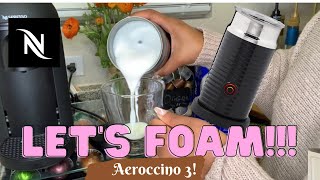 How To Foam Milk With Aeroccino 3 Make Coffee With Foam Tips amp Tricks  Easy Foamed Latte Recipe [upl. by Halden]